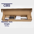 【即納在庫有】CBS フロー モニターアーム シングル ホワイト MM-DYN/013/010/W